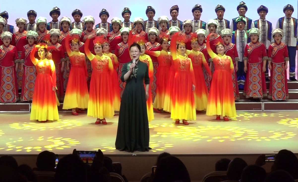 歌伴舞《我们的中国梦》   领唱：杨竣方    伴唱：县民族合唱团
   伴舞：县民族合唱团舞蹈队    VL未来艺术中心
